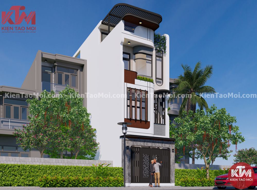 Tham khảo mẫu Thiết kế nhà phố 3 tầng 1 sân thượng cho Vơ chồng Trẻ tại Tp Hồ Chí Minh Tham khảo mẫu Thiết kế nhà phố 3 tầng 1 sân thượng cho Vơ chồng Trẻ tại Tp Hồ Chí Minh