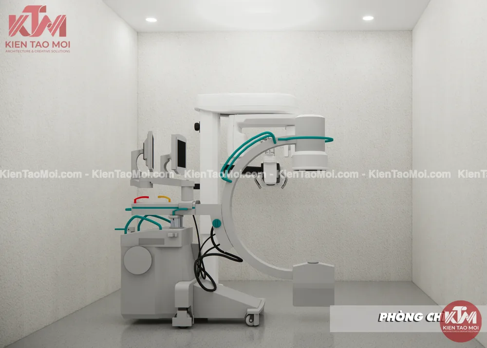 Phòng chì chụp X-quang trong thiết kế phòng khám nha khoa, máy chụp chuyên dụng